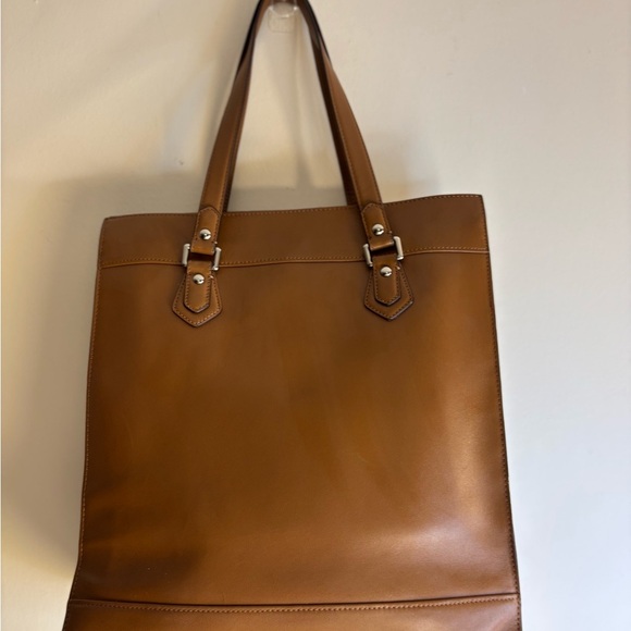 Coach Cognac Leather Charlie Tote Bag - Picture 9 of 16